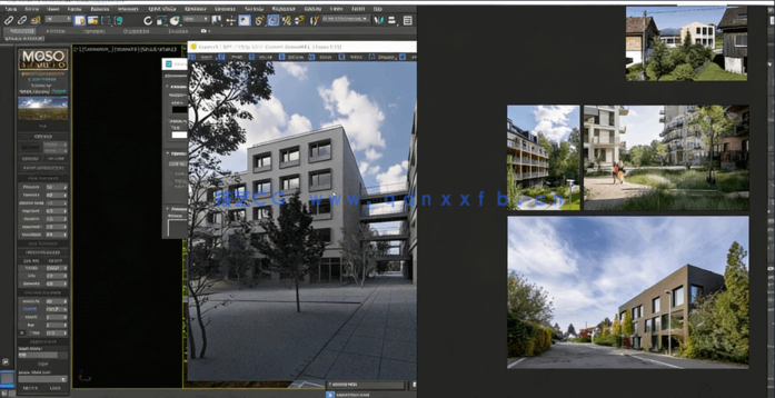 3dsMax与Corona 9逼真建筑外部场景照明技术视频教程(图5)