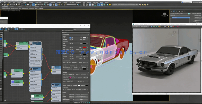 3dsMax野马汽车建模完整制作工作流程视频教程(图2)