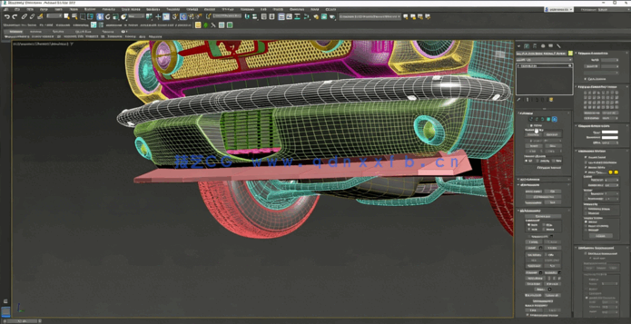 3dsMax野马汽车建模完整制作工作流程视频教程(图3)