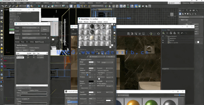 3dsMax室内设计浴室项目设计训练视频教程(图6)