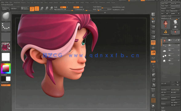 [3dsmax] 游戏女性角色完整制作实例视频教程 GUMROAD LEYLA HAND(图3)