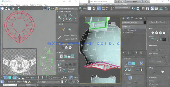 [3dsmax] 3dsmax中UV贴图布局技术视频教程(图3)