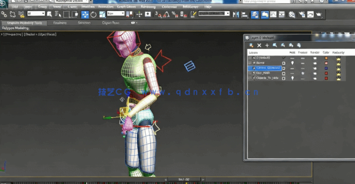 [3dsmax] 3D角色骨骼绑定动画实例训练视频教程(图2)