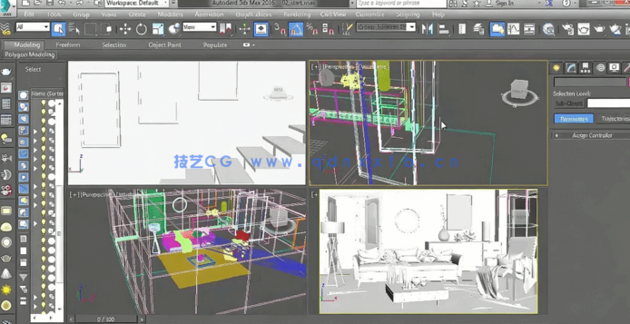 [3dsmax] 3dsmax与V-Ray室内渲染技术综合训练视频教程(图2)