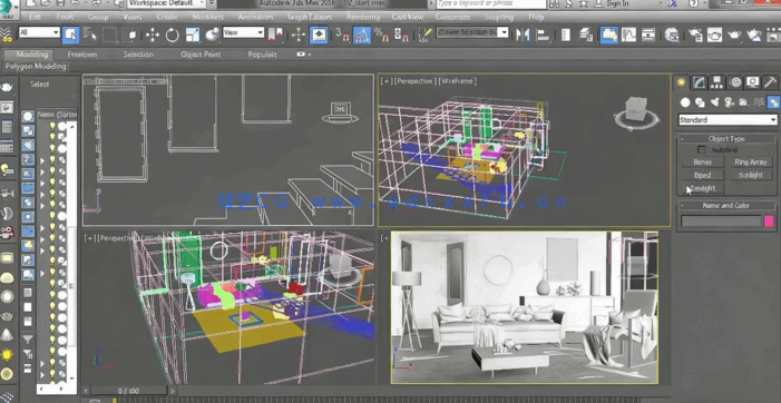 [3dsmax] 3dsmax与V-Ray室内渲染技术综合训练视频教程(图4)