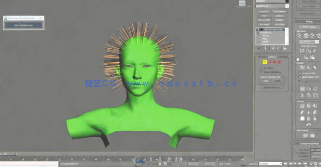 [3dsmax] 莫丽娜高级3D角色建模渲染动画视频教程 (图5)