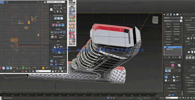 3dsmax游戏手枪建模与纹理贴图实例制作视频教程第一季(图2)