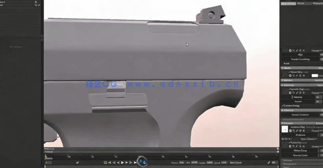 3dsmax游戏手枪建模与纹理贴图实例制作视频教程第一季(图3)
