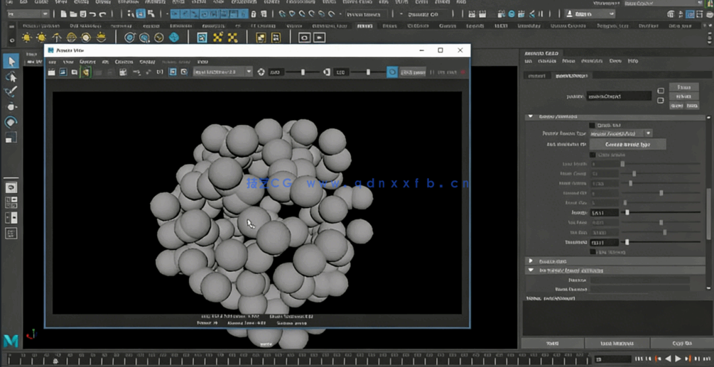 Maya中粒子系统核心技术训练视频教程(图1) Maya中粒子系统核心技术训练视频教程(图1)