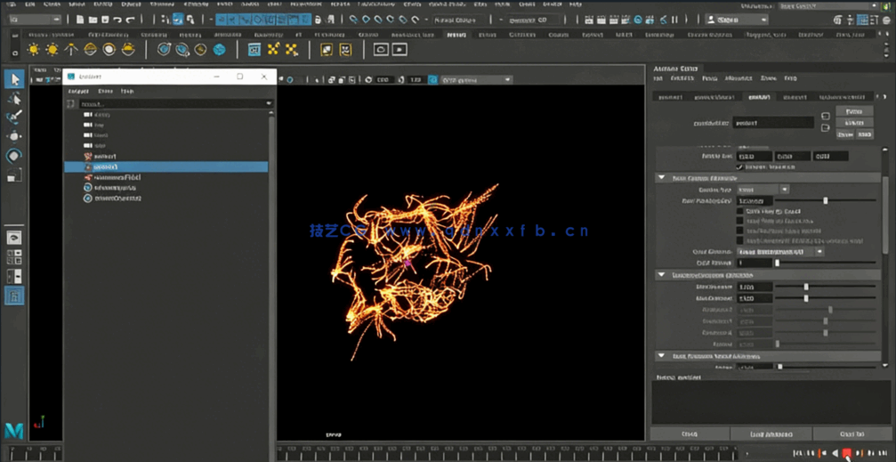 Maya中粒子系统核心技术训练视频教程(图2) Maya中粒子系统核心技术训练视频教程(图2)