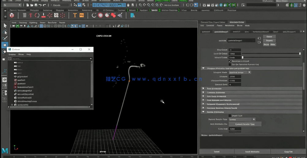 Maya中粒子系统核心技术训练视频教程(图6) Maya中粒子系统核心技术训练视频教程(图6)