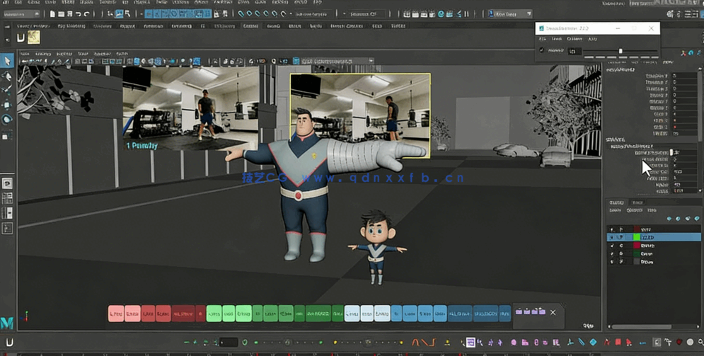 Maya复杂格斗游戏动画技术训练视频教程(图1)