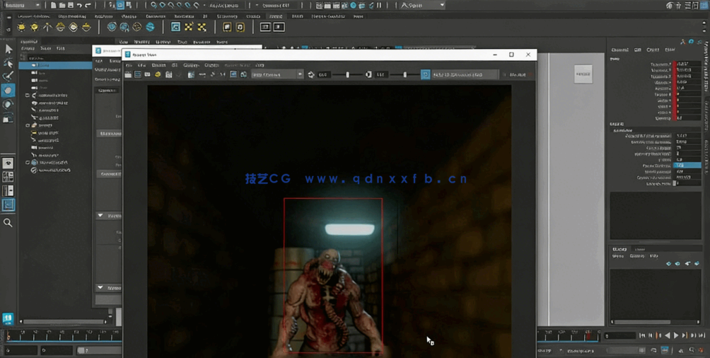 Maya恐怖黑暗概念艺术丧尸生物制作流程视频教程(图6)