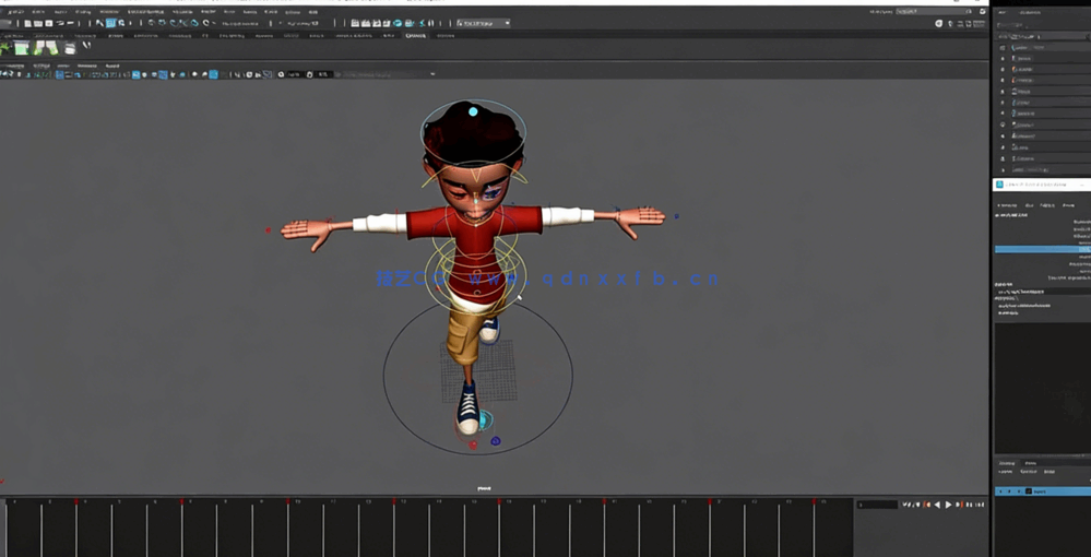 Maya行走循环动画实例制作视频教程(图2)
