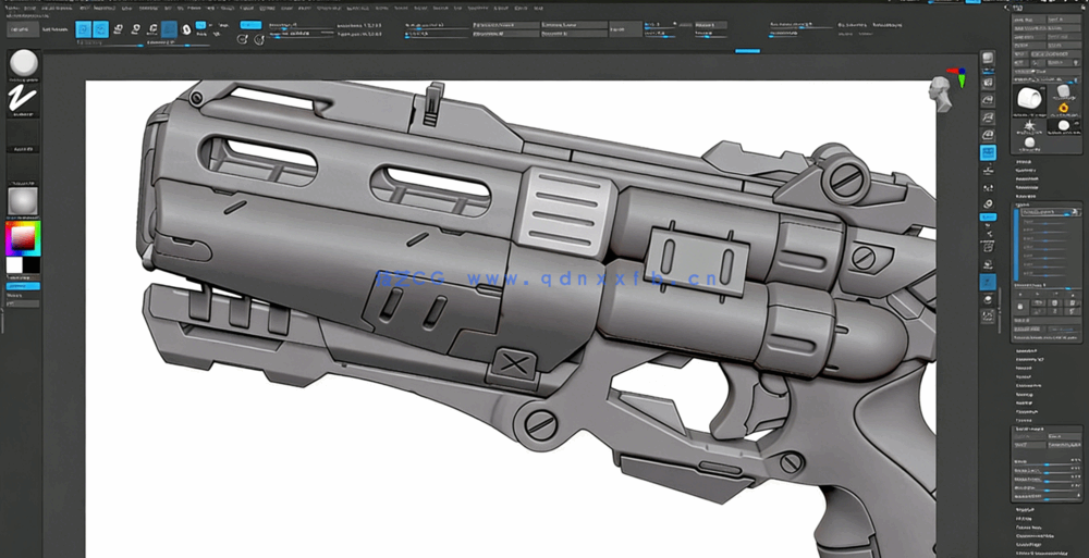 Maya科幻游戏武器建模与贴图制作视频教程(图3)