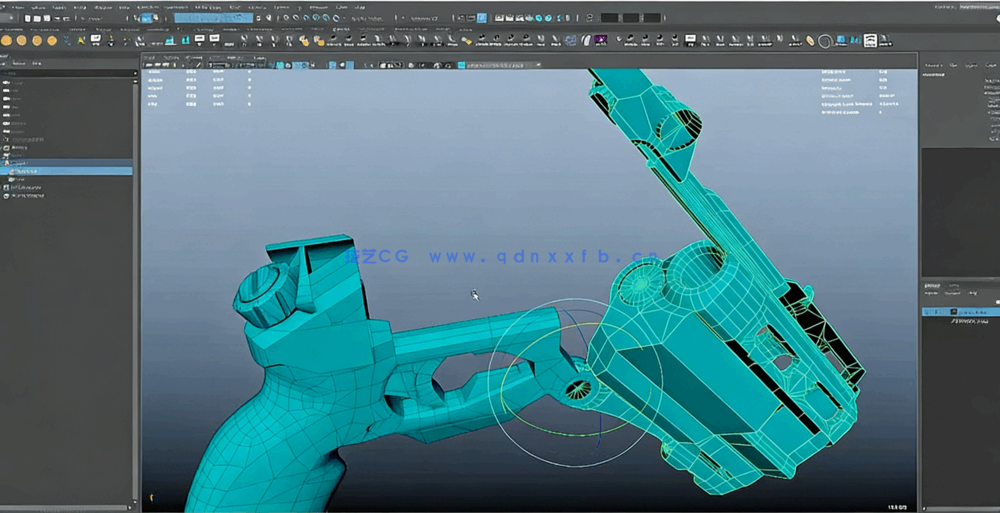 Maya科幻游戏武器建模与贴图制作视频教程(图4)