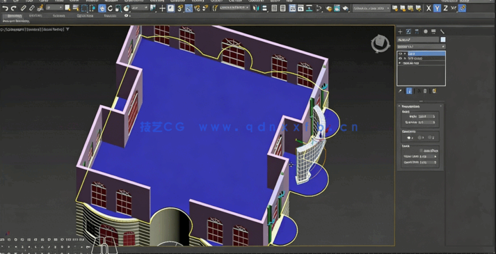 3dsMax卡塔尔豪华别墅3D建模制作完整流程视频教程(图4) 3dsMax卡塔尔豪华别墅3D建模制作完整流程视频教程(图4)