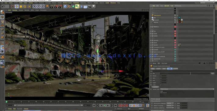 C4D与Octane《最后的告别》场景制作视频教程 附源文件(图4)