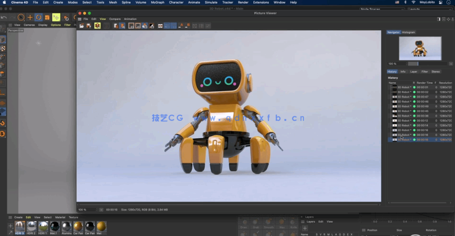 Cinema 4D制作3D蜘蛛机器人角色技术训练视频教程(图2)