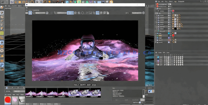 C4D与Redshift宇航员动画渲染技术视频教程(图2)