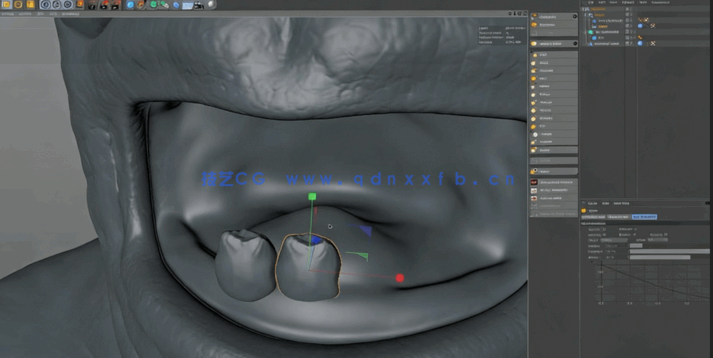 C4D概念生物头部设计实例制作视频教程(图3)