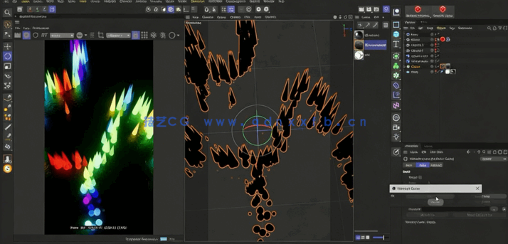 Cinema 4D与AE动画纹理Mograph驱动技术视频教程(图4)