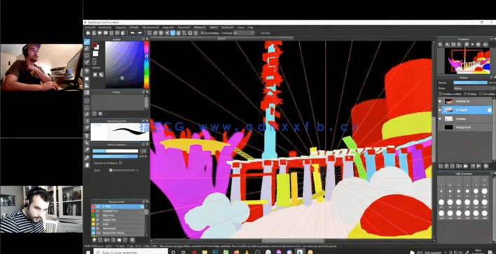 C4D与PS概念艺术2D3D世界观融合设计视频教程(图4)