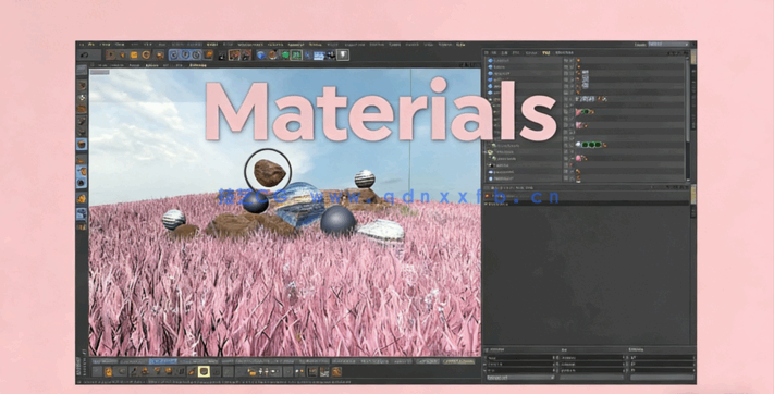 Cinema 4D创意景观插画实例制作视频教程(图2)