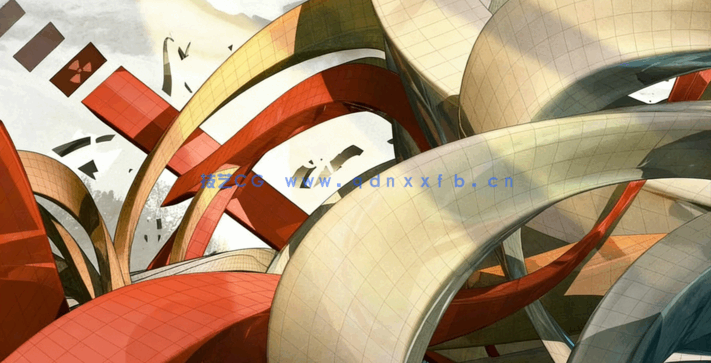 C4D与PS抽象几何NFT加密艺术创作训练视频教程(图4) C4D与PS抽象几何NFT加密艺术创作训练视频教程(图4)