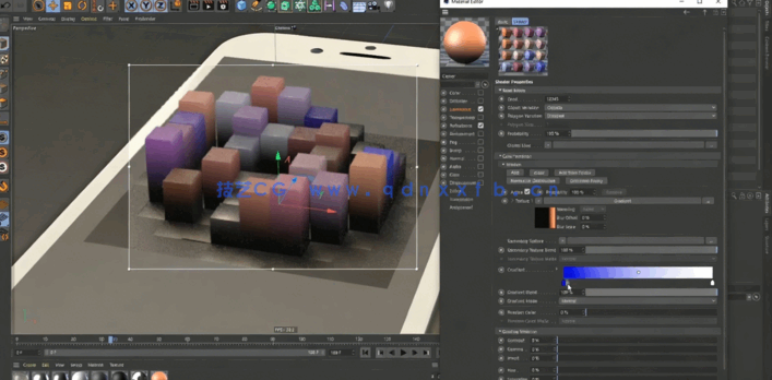 C4D克隆形状转换实例制作视频教程(图4)