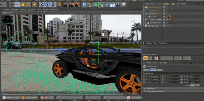 C4D真实场景与模型跟踪特效合成技术视频教程(图3)