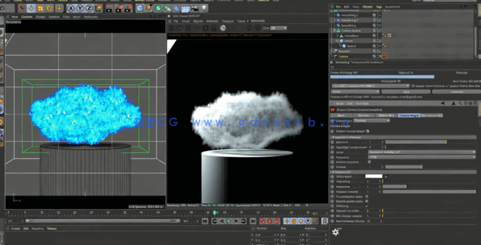 C4D中TurbulenceFD云雾实例制作视频教程 (图2)