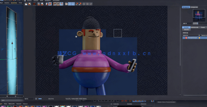 C4D Cinema 4D卡通角色创作完整实例训练视频教程(图5) C4D Cinema 4D卡通角色创作完整实例训练视频教程(图5)