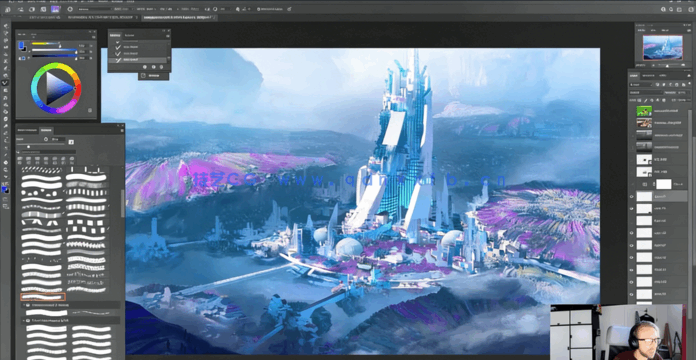 C4D与PS未来科幻城市景观构建工作流程视频教程(图3)