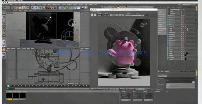 C4D和Arnold多彩场景实例制作训练视频教程(图3)
