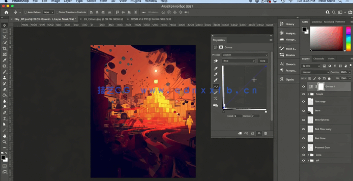 C4D与PS反乌托邦城市概念设计实例制作视频教程(图6)