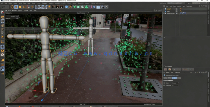 C4D跟踪匹配辅助技术大师级视频教程(图4) C4D跟踪匹配辅助技术大师级视频教程(图4)