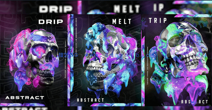 C4D创建3D炫彩发光渐变创意海报视频教程(图3)