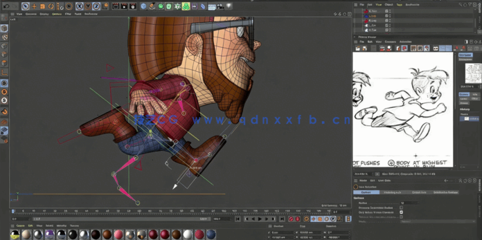 C4D种3D角色绑定动画大师班训练视频教程(图5)