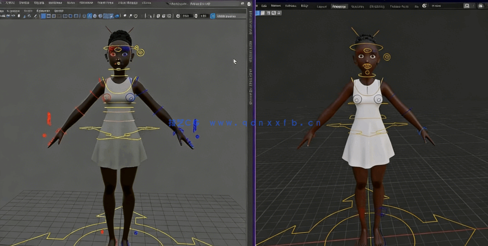 Maya与Blender复杂舞蹈动作动画制作视频教程(图1)
