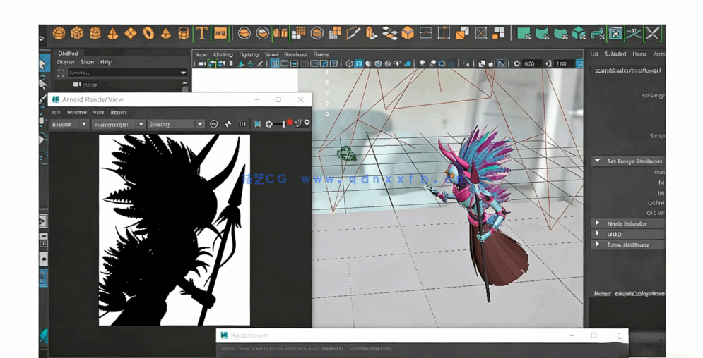 Maya人物角色建模概念设计技术视频课程(图4) Maya人物角色建模概念设计技术视频课程(图4)