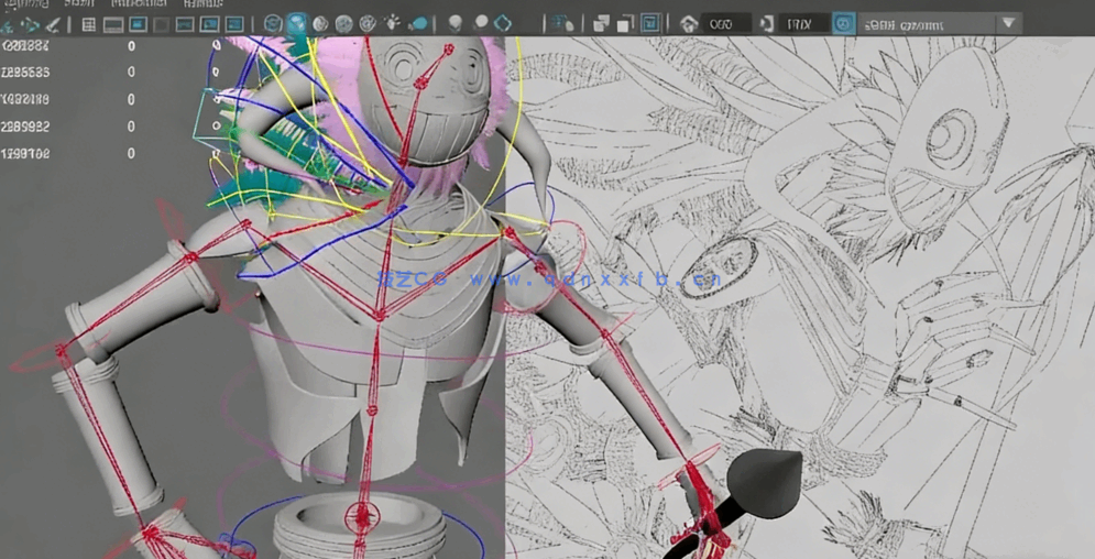 Maya人物角色建模概念设计技术视频课程(图7) Maya人物角色建模概念设计技术视频课程(图7)