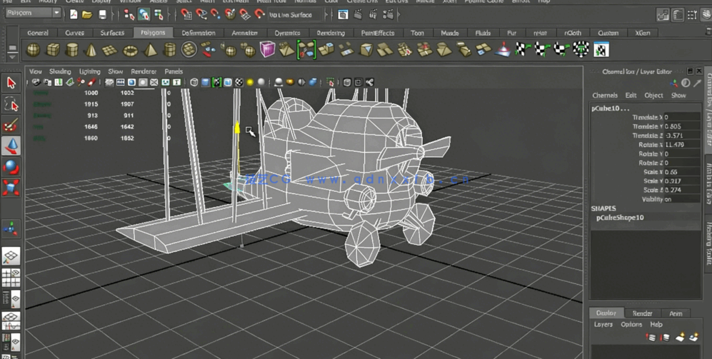 Maya手机游戏模型和纹理3D资产制作视频教程(图3)
