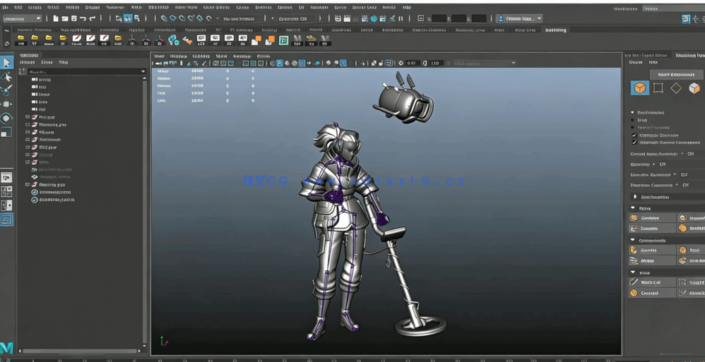 Maya与Zbrush游戏角色造型完整制作流程视频教程(图3) Maya与Zbrush游戏角色造型完整制作流程视频教程(图3)