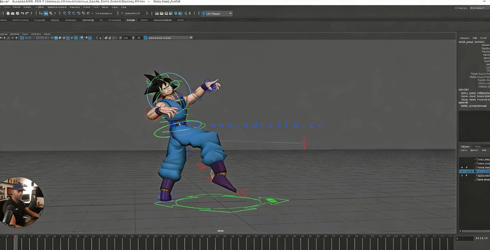 Maya七龙珠悟空绑定动画制作视频教程(图1)