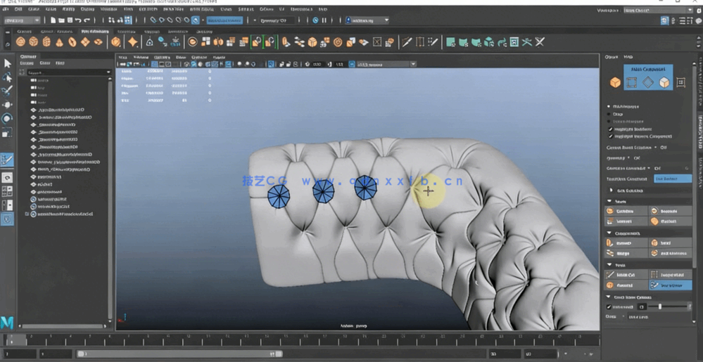 Maya3A级游戏道具资产建模纹理渲染制作流程视频课程 (图4)