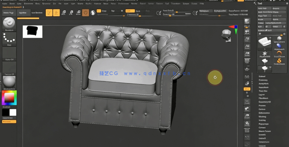 Maya3A级游戏道具资产建模纹理渲染制作流程视频课程 (图5)
