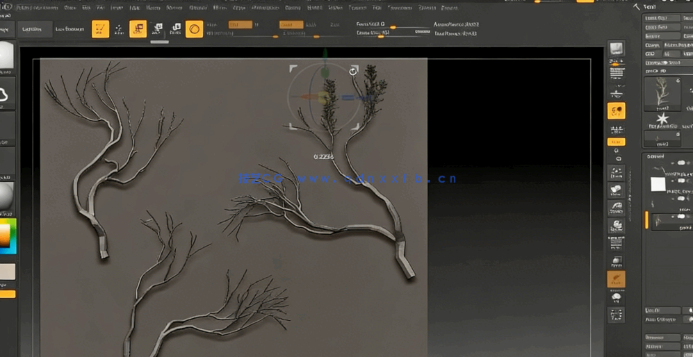 Maya和Zbrush风吹树叶游戏资产完整制作流程视频课程(图4)