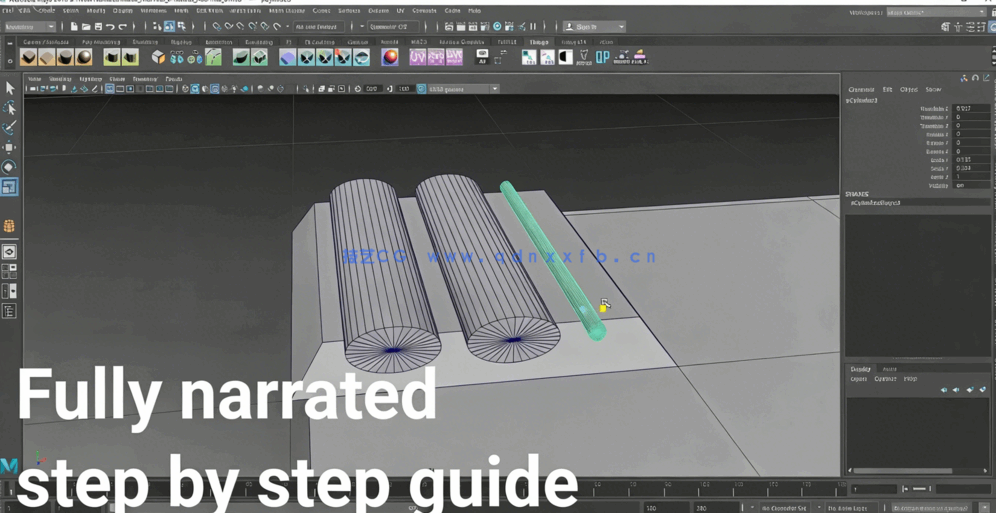 Maya与PS屋顶瓦片从建模到纹理完整制作流程视频课程(图1)