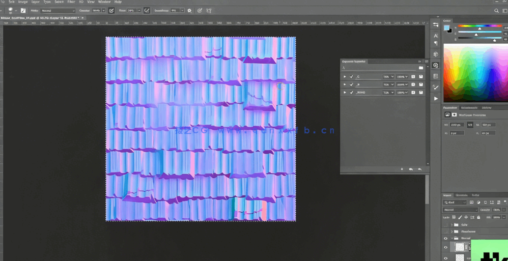 Maya与PS屋顶瓦片从建模到纹理完整制作流程视频课程(图5)